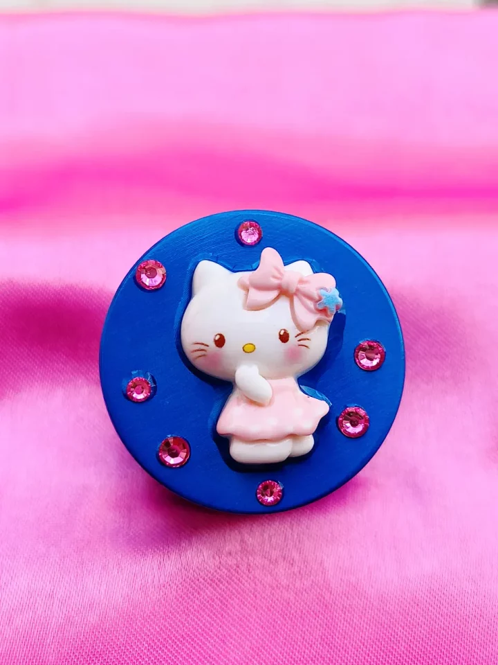 Adorable Hello Kitty Mini Grinder - Royal Blue Sparkle