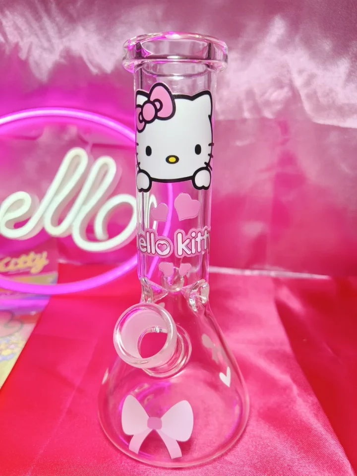 Cotton Candy Sweetheart Hello Kitty Bong