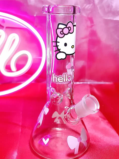 Cotton Candy Sweetheart Hello Kitty Bong