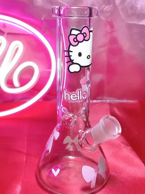Cotton Candy Sweetheart Hello Kitty Bong