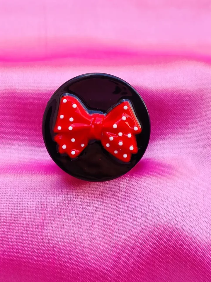 Dashing Red Bow Mini Grinder - Black & Bold