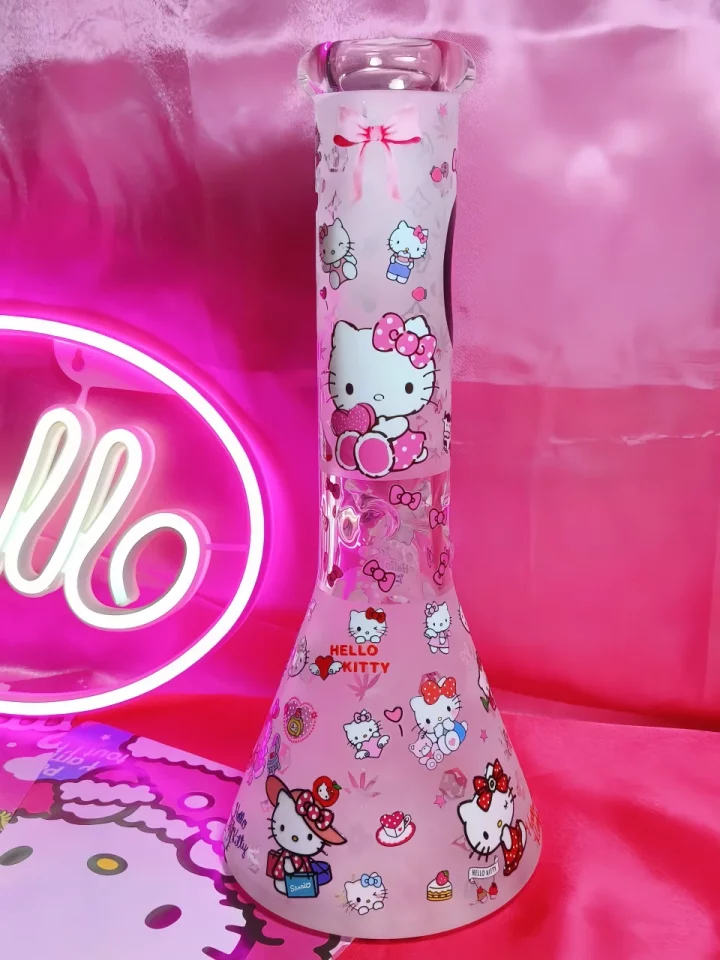 Hello Kitty Overload Cute Glass Bong 12.5Inch 9mm super thick