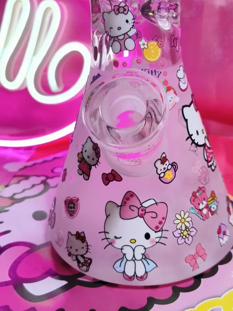 Hello Kitty Overload Cute Glass Bong 12.5Inch 9mm super thick