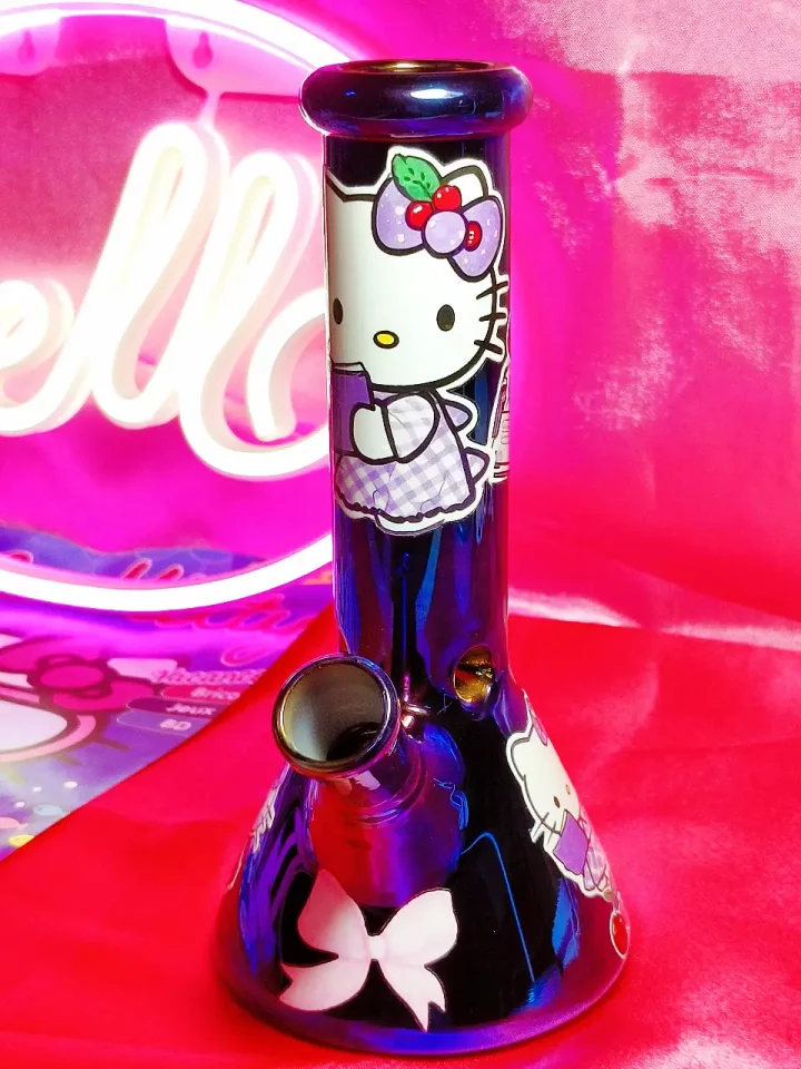 Purple Hello Kitty Cherry Dream Glass Bong – Limited Edition