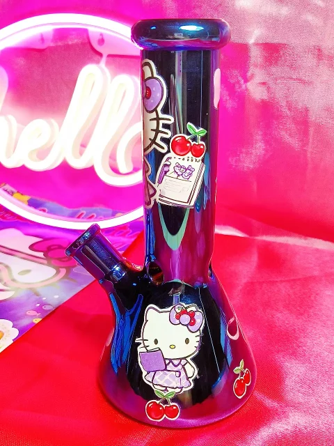 Purple Hello Kitty Cherry Dream Glass Bong – Limited Edition