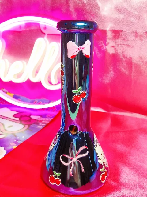 Purple Hello Kitty Cherry Dream Glass Bong – Limited Edition