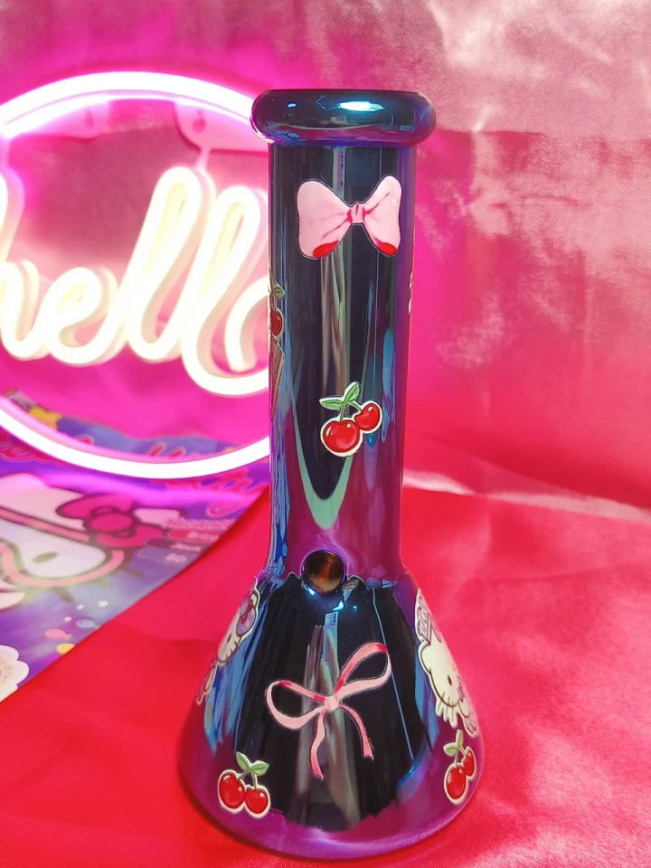 Purple Hello Kitty Cherry Dream Glass Bong – Limited Edition