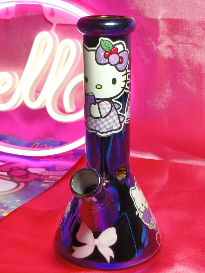 Purple Hello Kitty Cherry Dream Glass Bong – Limited Edition
