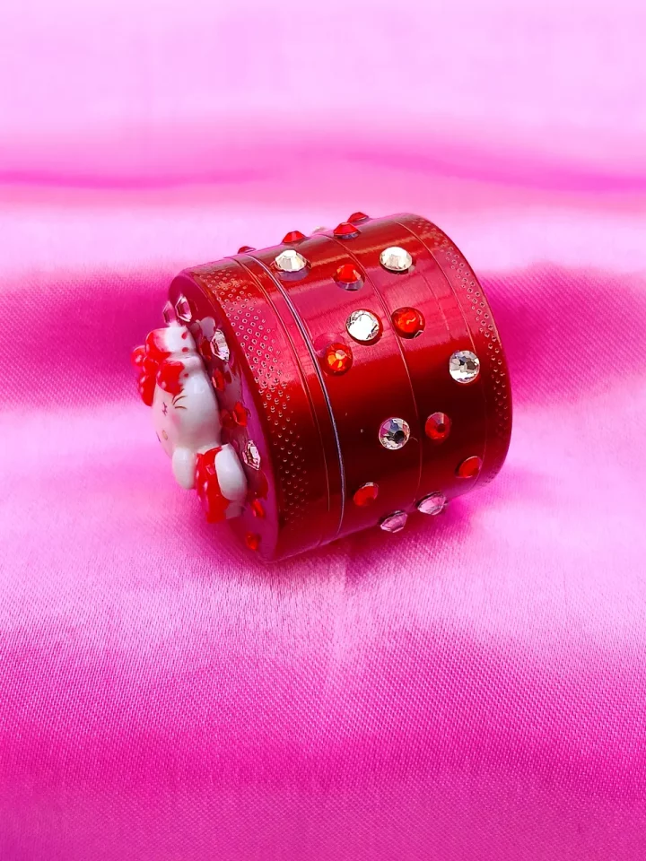 Ruby Red Hello Kitty Sparkle Mini Grinder - Dazzling & Sweet