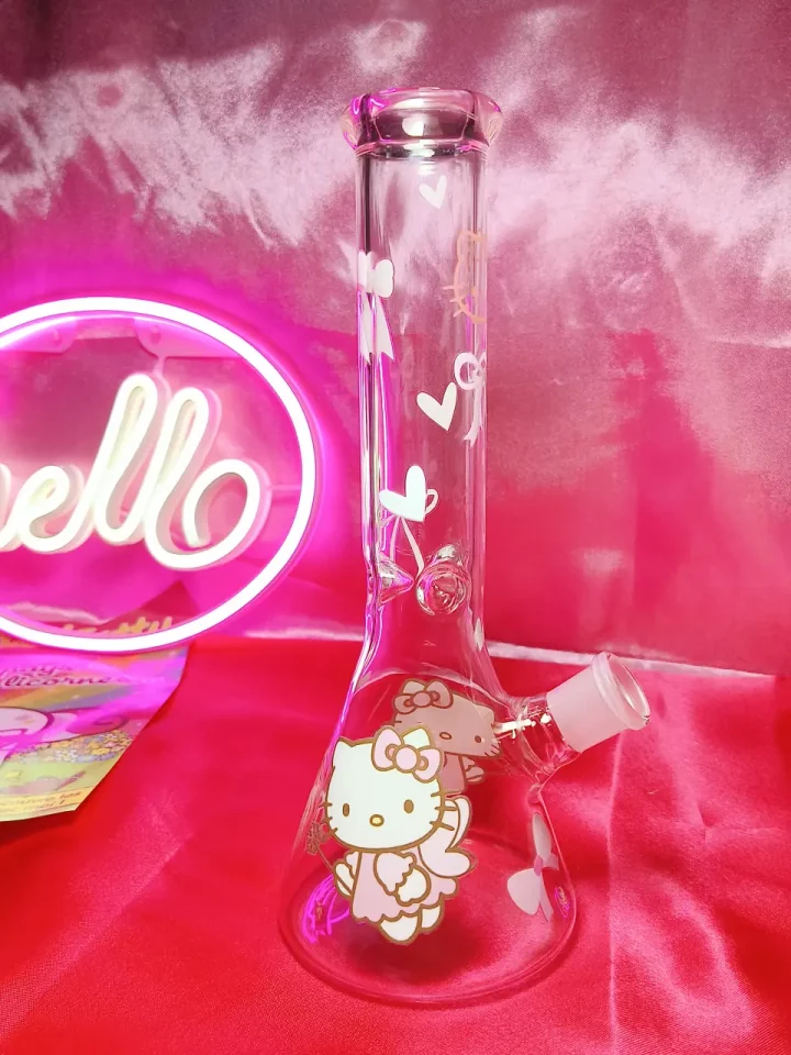 Sweet Pink Angel Hello Kitty Glass Bong
