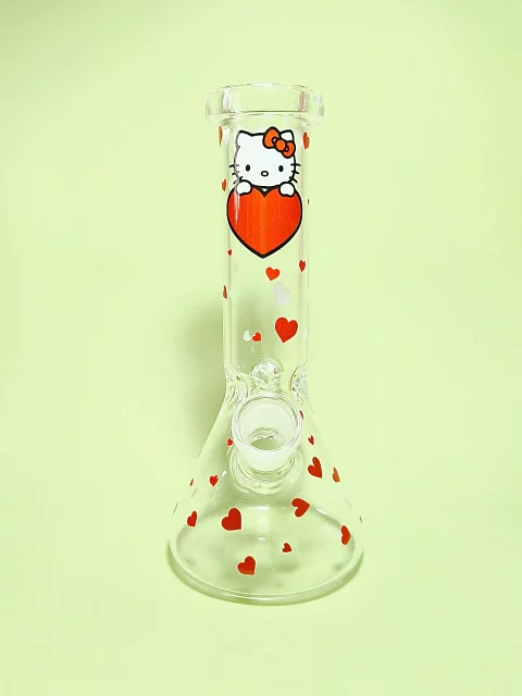 Hello Kitty Red Sweetheart Beaker Bong