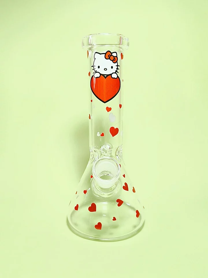 Hello Kitty Red Sweetheart Beaker Bong
