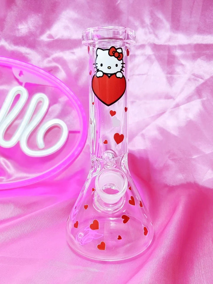 Hello Kitty Red Sweetheart Beaker Bong