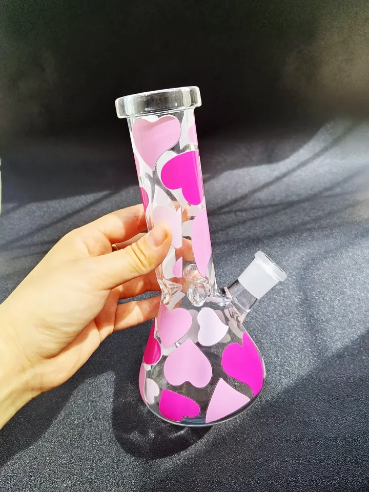 Pink Sweetheart Beaker Glass Bong