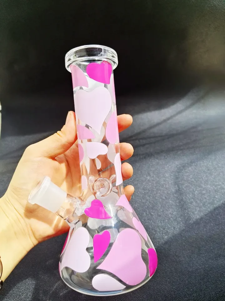 Pink Sweetheart Beaker Glass Bong