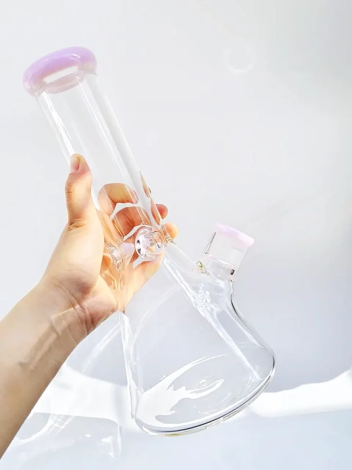 Pretty in Pink Classic Beaker Glass Bong