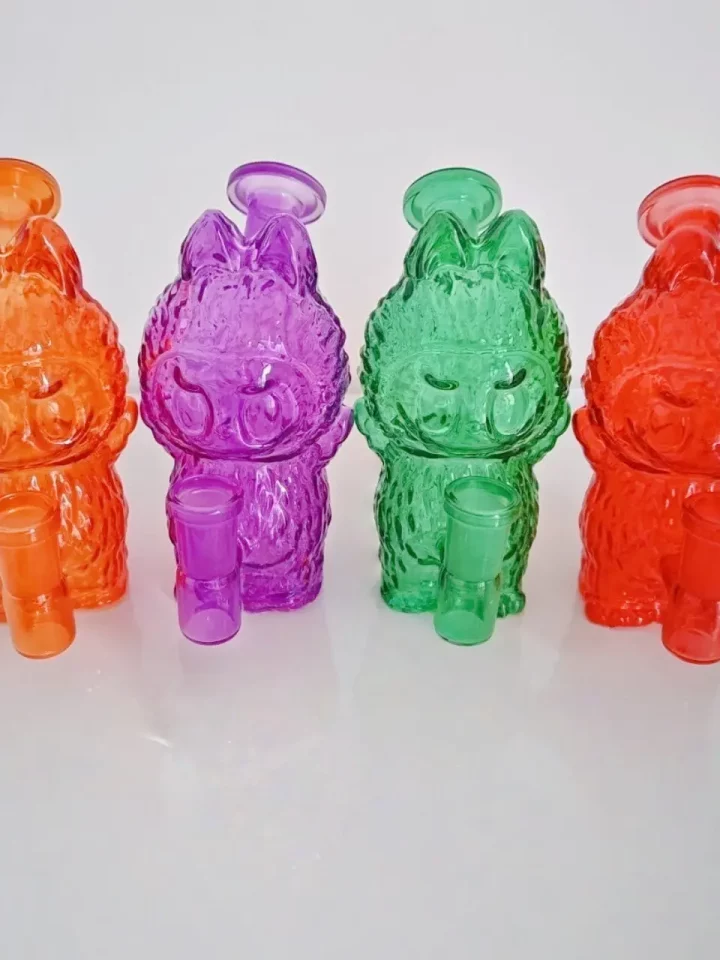 Adorable LABUBU Shape Glass Bubbler/Dab Rig