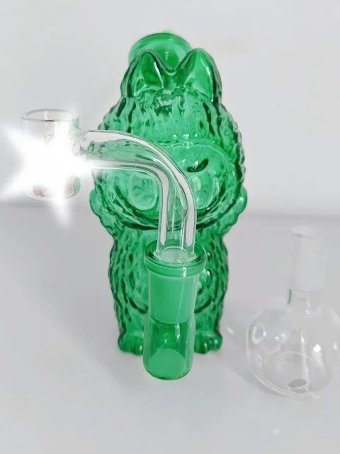 Adorable LABUBU Shape Glass Bubbler/Dab Rig