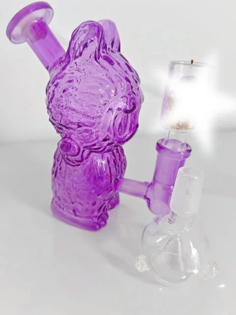 Adorable LABUBU Shape Glass Bubbler/Dab Rig