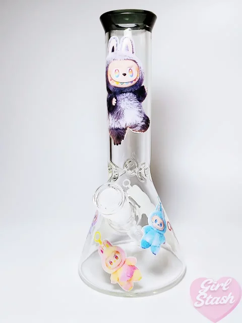 Big into Energy Labubu Beaker Glass Bong