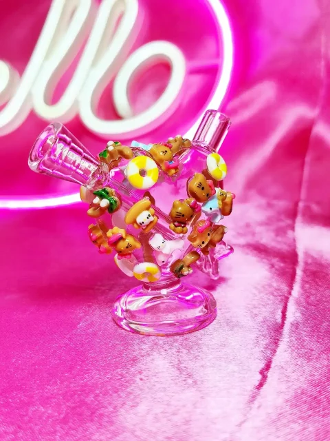 Heart-Shaped Hello Kitty Summer Vacation Bubbler