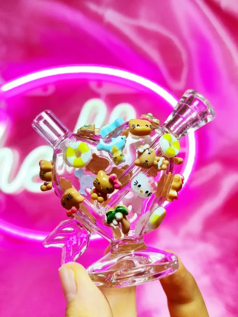 Heart-Shaped Hello Kitty Summer Vacation Bubbler