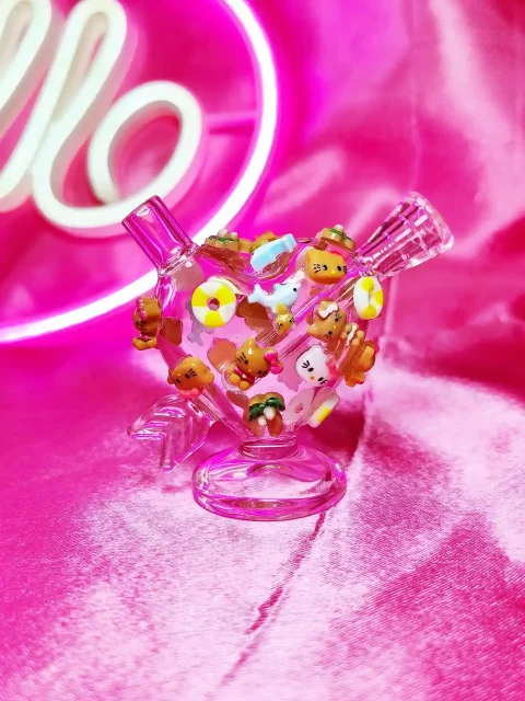 Heart-Shaped Hello Kitty Summer Vacation Bubbler
