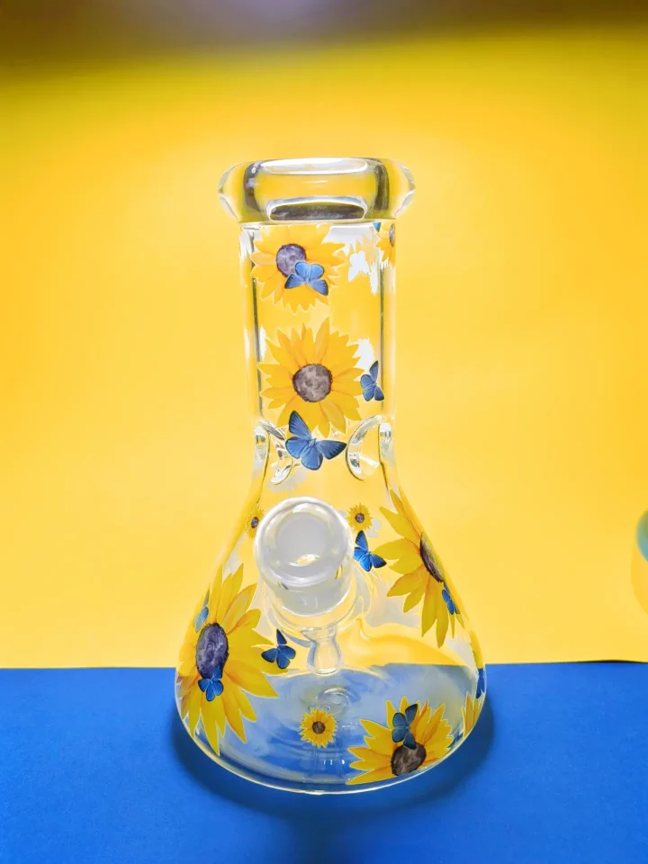 Sunshine Bloom Sunflower Beaker Bong
