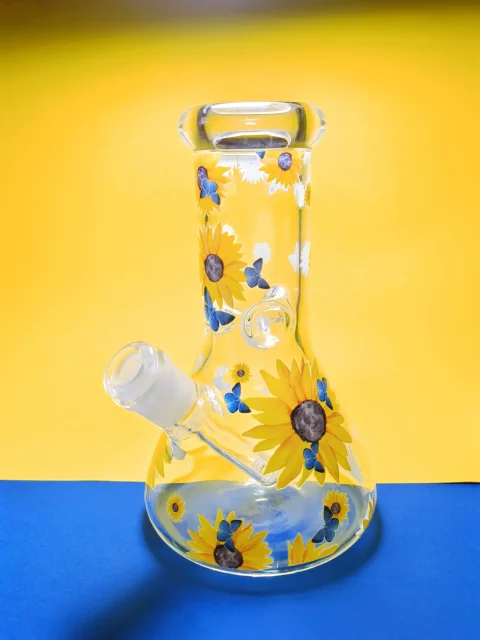 Sunshine Bloom Sunflower Beaker Bong