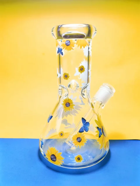 Sunshine Bloom Sunflower Beaker Bong