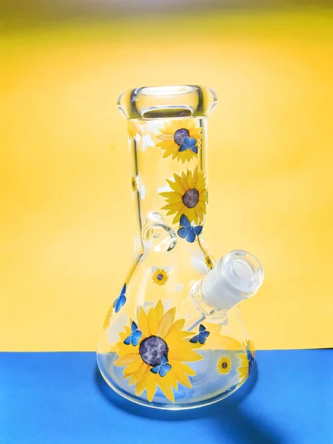 Sunshine Bloom Sunflower Beaker Bong