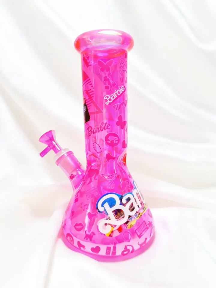 Barbie Hot Pink Glass Bong | Driving to the Party Barbie Hot Pink Glass Bong | Driving to the Party