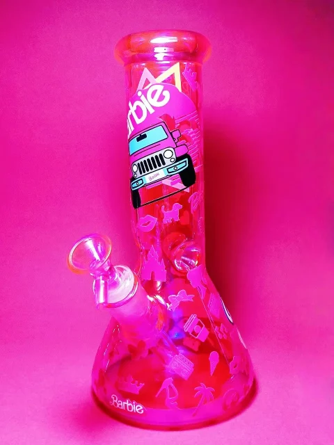 Barbie Hot Pink Glass Bong | Driving to the Party