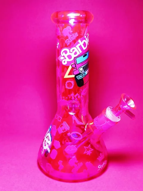 Barbie Hot Pink Glass Bong | Driving to the Party