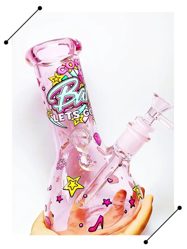 Come on Barbie Party Pink Glass Bong | Fun & Totally Girly