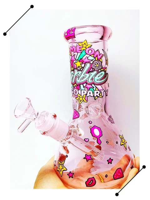 Come on Barbie Party Pink Glass Bong | Fun & Totally Girly