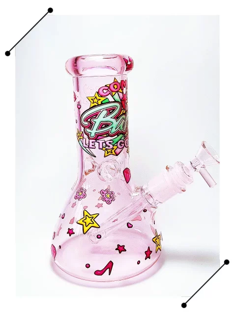 Come on Barbie Party Pink Glass Bong | Fun & Totally Girly