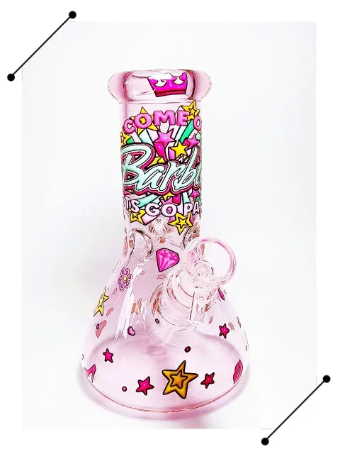 Come on Barbie Party Pink Glass Bong | Fun & Totally Girly