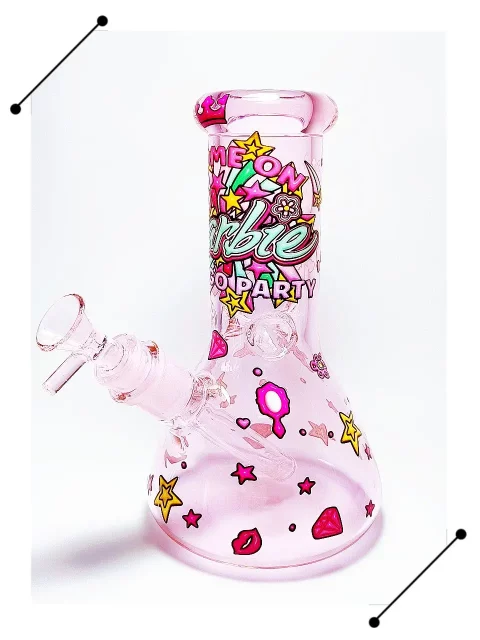 Come on Barbie Party Pink Glass Bong | Fun & Totally Girly