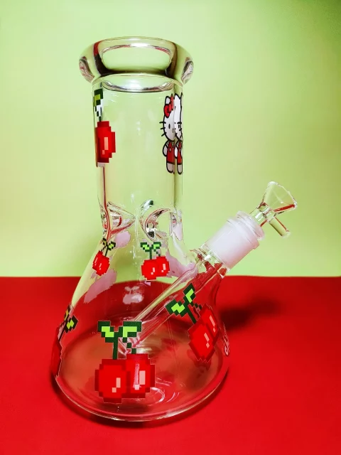 Hello Kitty Cherry On Top Beaker Glass Bong
