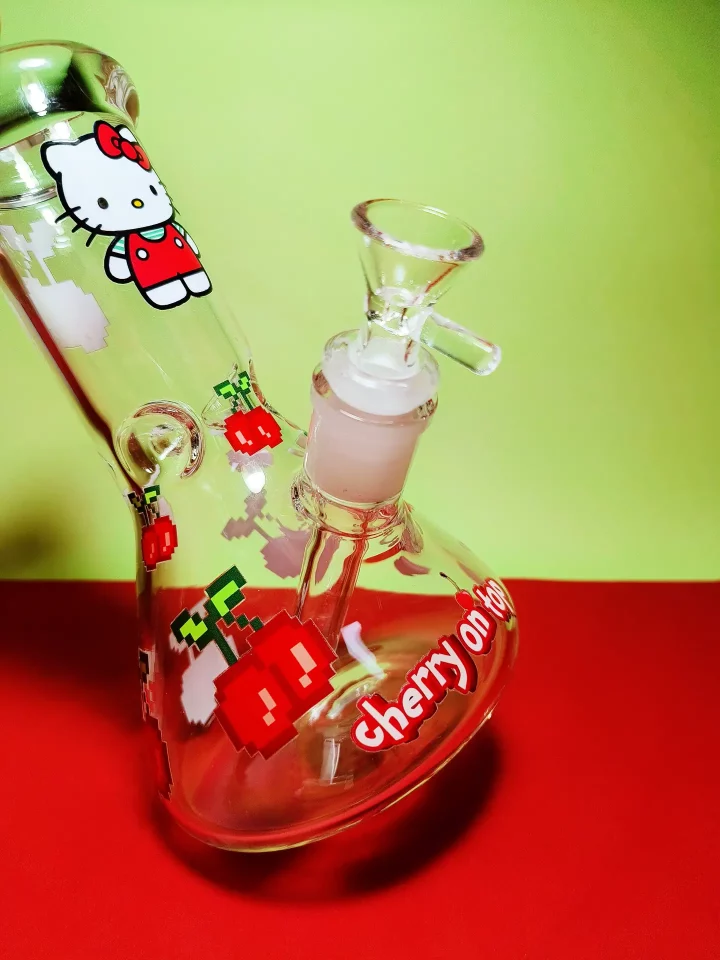 Hello Kitty Cherry On Top Beaker Glass Bong