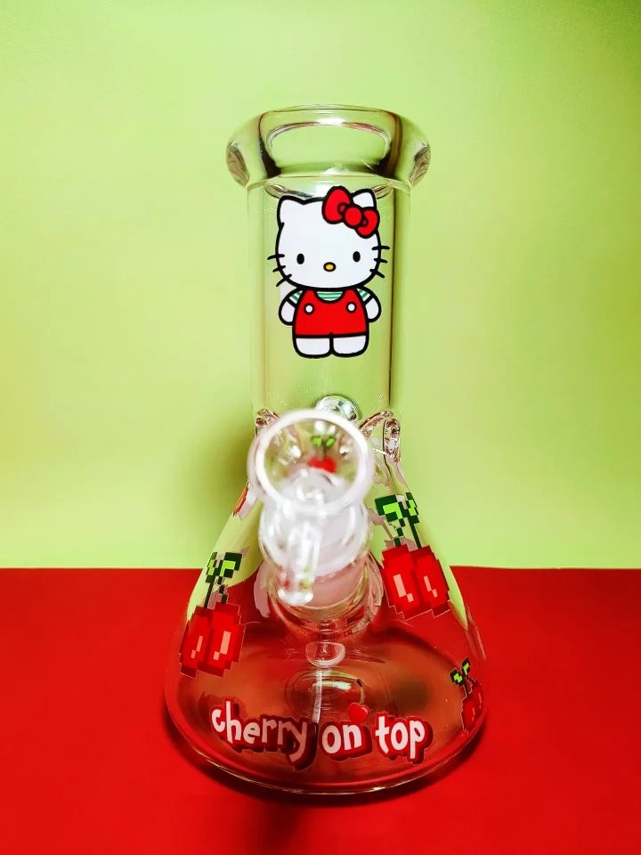 Hello Kitty Cherry On Top Beaker Glass Bong