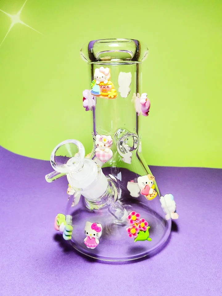 Hello Kitty "Kawaii Charm" Beaker Glass Bong