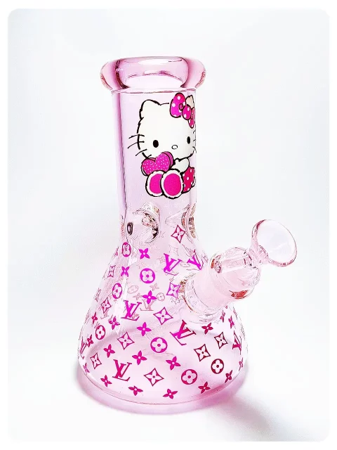 Hello Kitty x LV Pink Glass Beaker | Cute Meets Designer Style