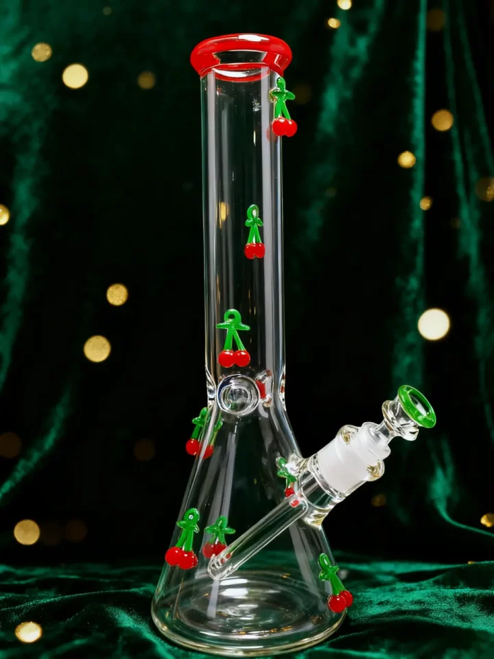 🍒 3D Cherry Beaker Glass Bong – Cute, Fresh & Delicately Fun