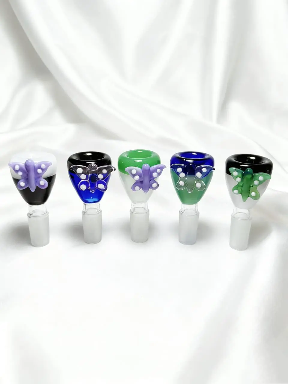 14mm Colorful Glass Bowl Pieces | Butterfly Dream Collection