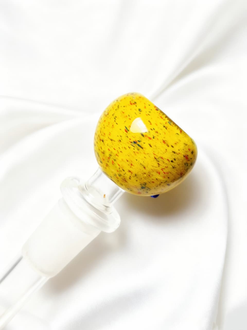 14mm Yellow Octopus Glass Bowl Piece | Deep-Sea Darling