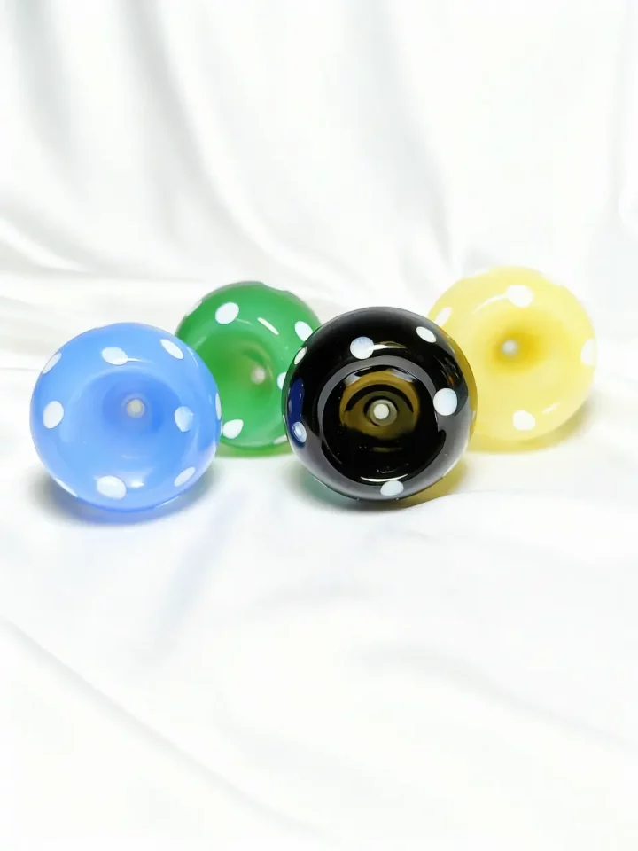 18mm Cute Colorful Glass Bowl Pieces | Mushroom Family Collection