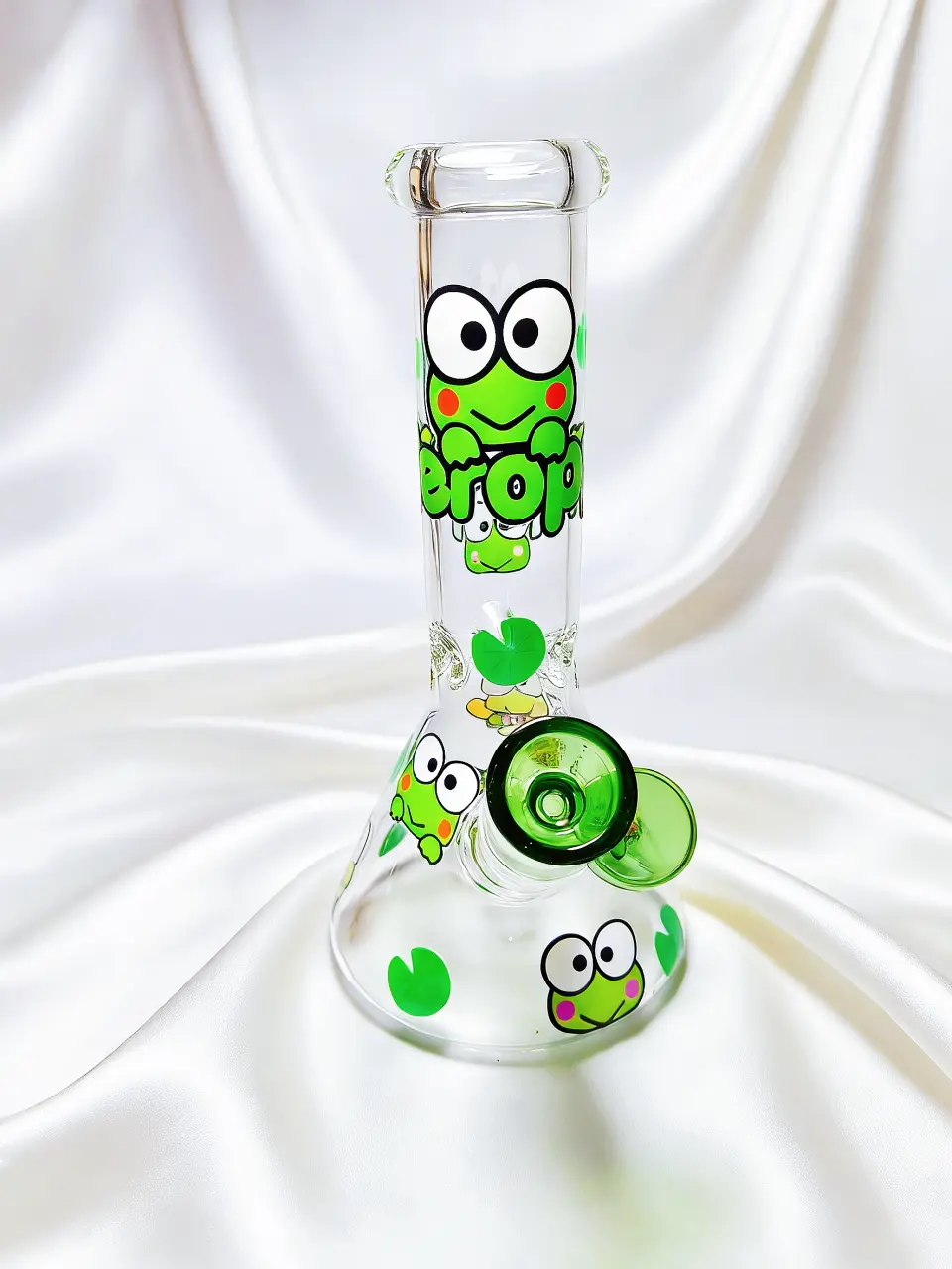 Keroppi Pond-Theme Beaker Glass Bong Green Paradise