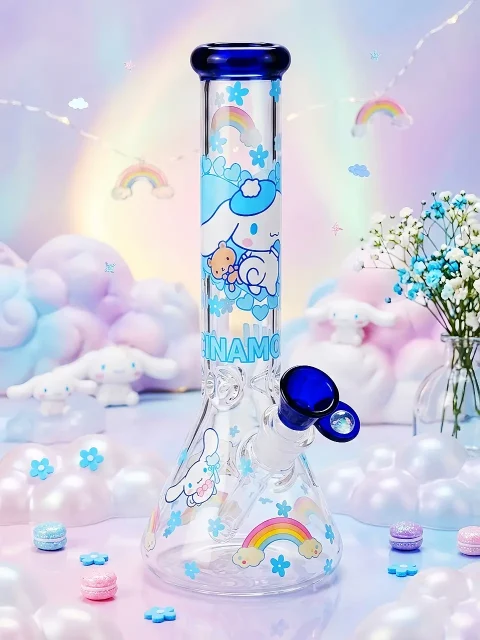 Cinnamoroll Cloud-Themed Beaker Glass Bong | Healing Angel